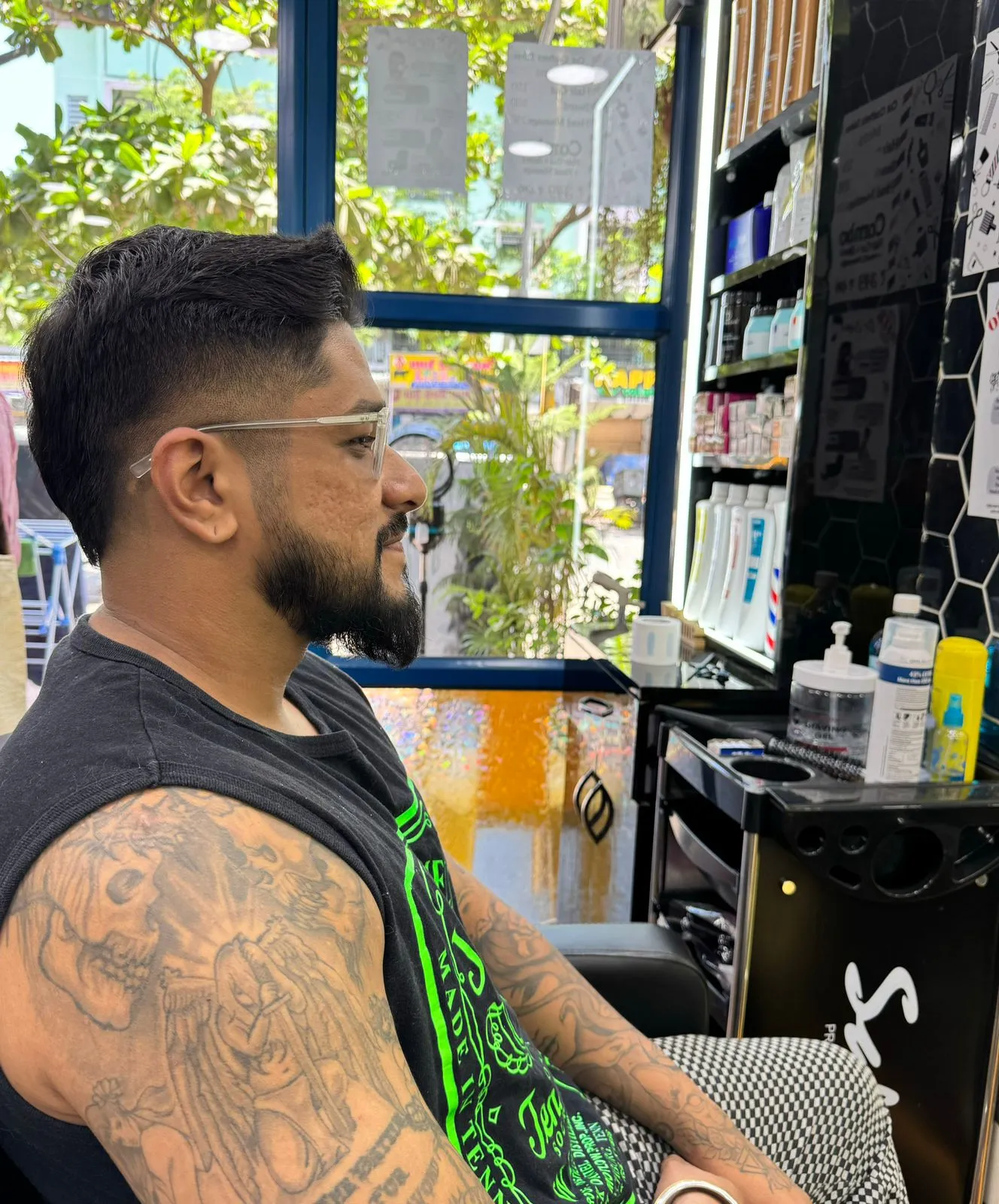 Stylish hair cut showcasing trendy designs at Cut Crafters - Hair, Skin, and Nails Salon in Virar