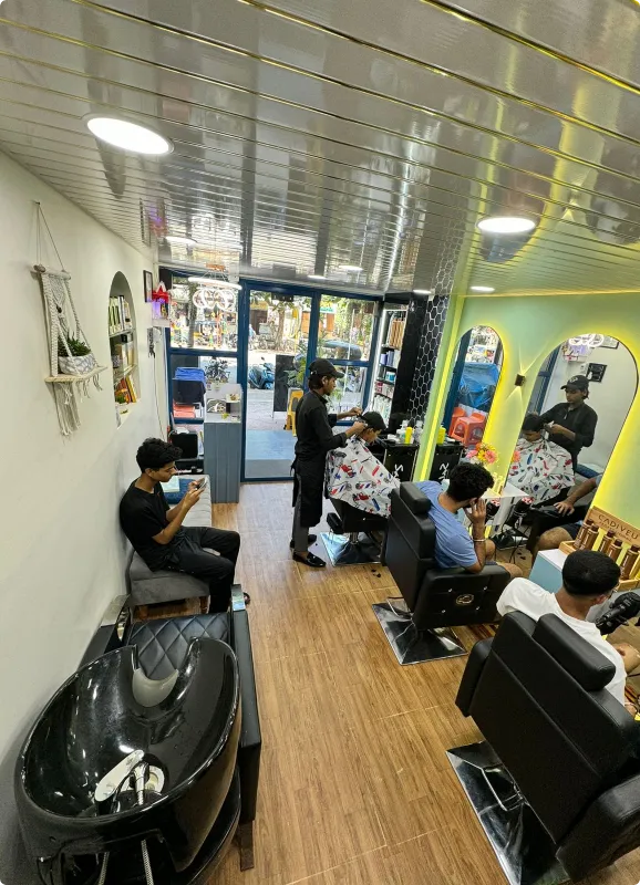 interior of Cut Crafters - Hair, Skin, and Nails Salon in Virar